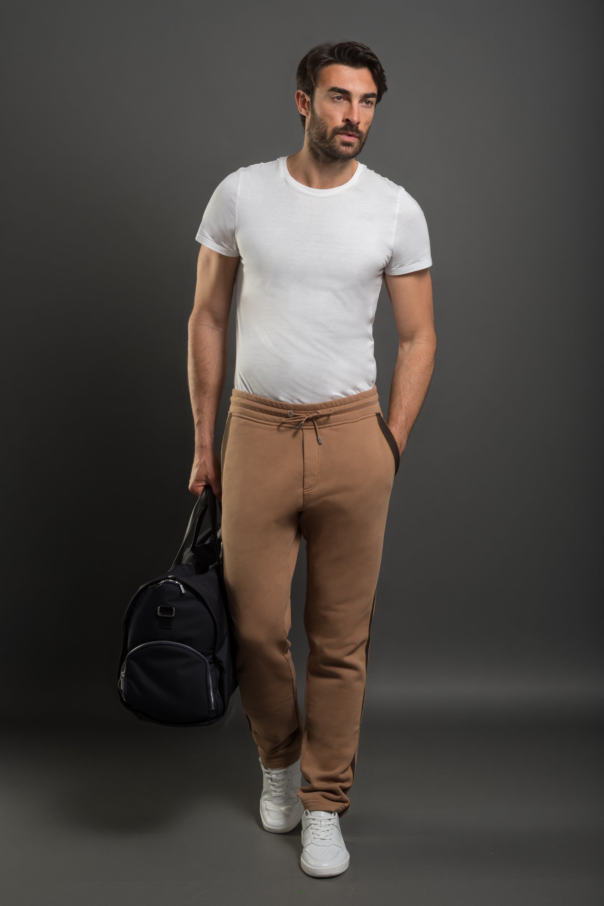 JAIDEN PANTALONE-SFT - CAMMELLO - 4