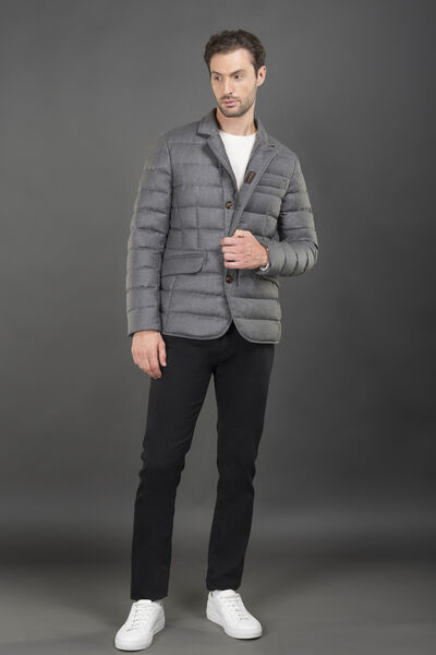 MIZUTORI Zoccoli Uomo In Pelle - Colore Grigio - Tacco Piatto 3.5 Cm - 2