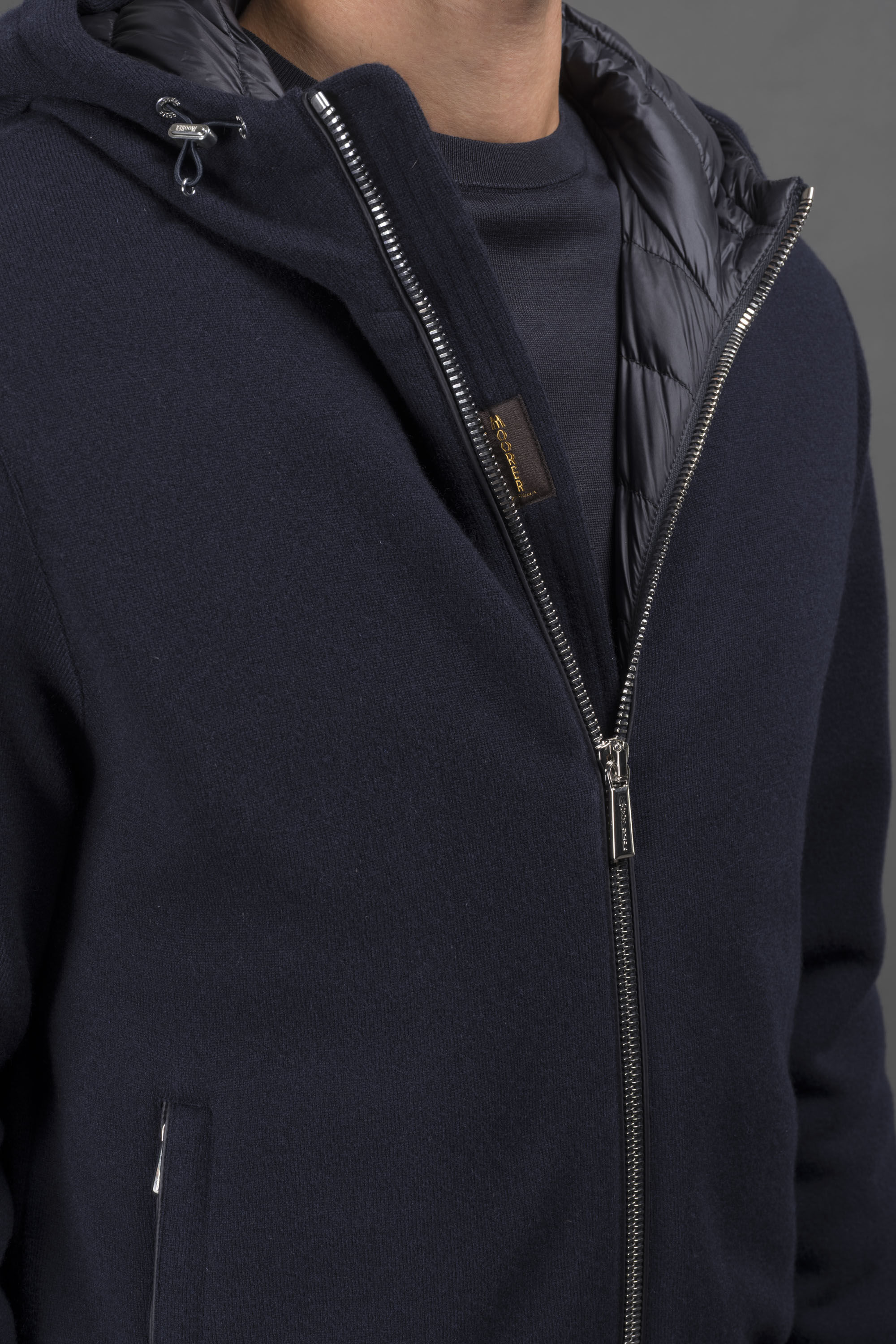 BRIGNO-MRW in NAVY: Luxury Italian Bombers for Men | MooRER®