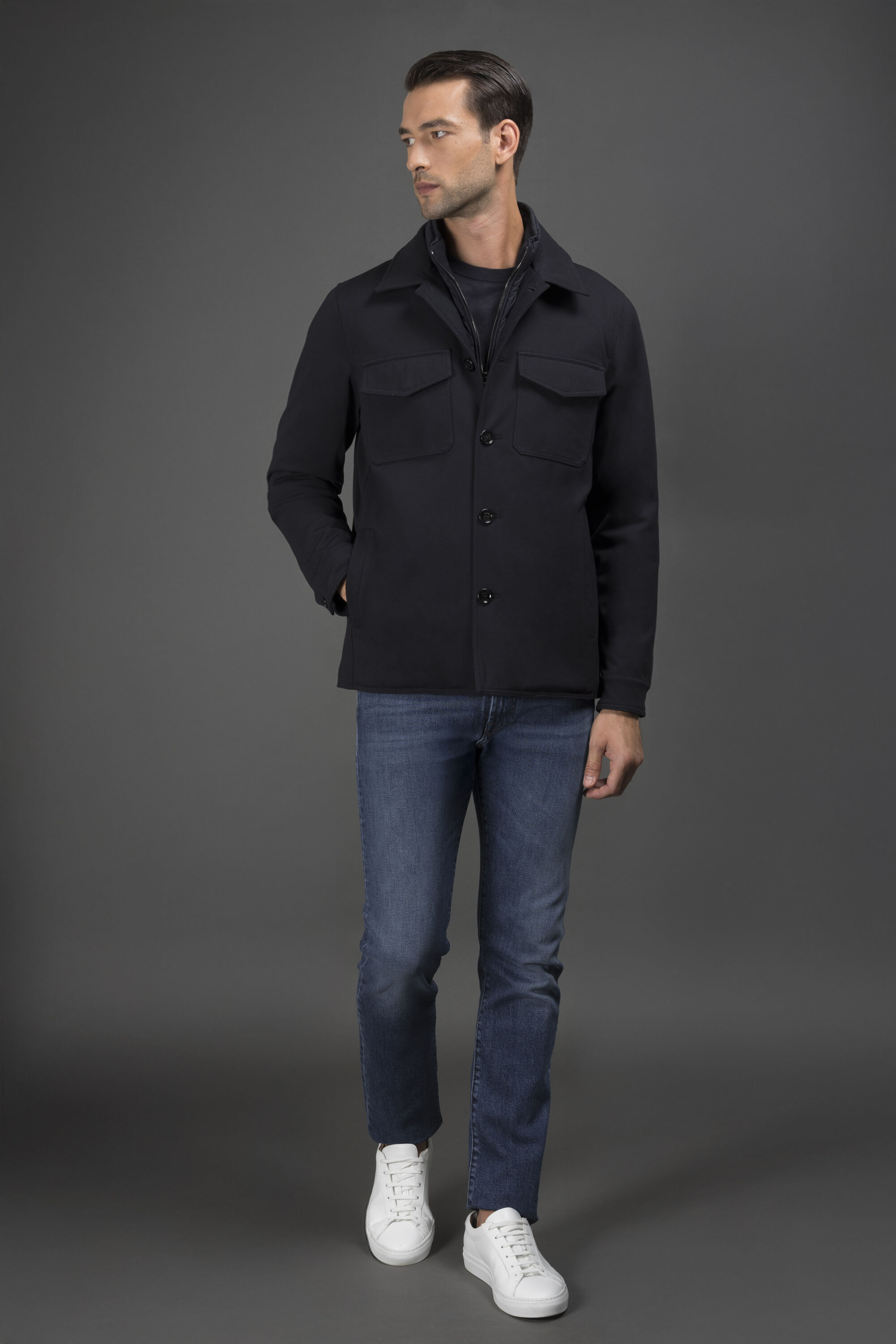 TORQUATO-TZ in DARKBLU: Luxury Italian Jackets for Men | MooRER®