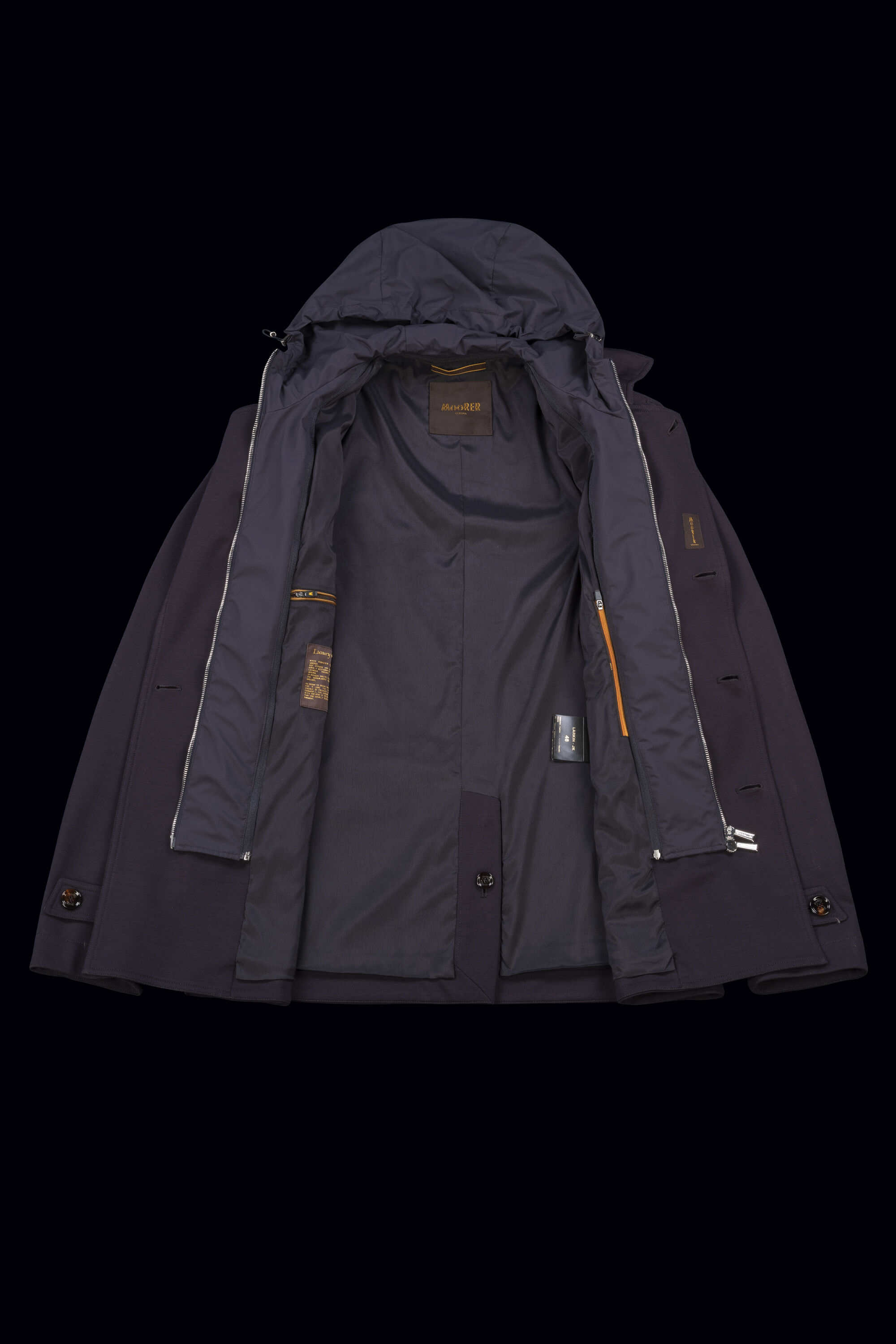 LARKIN-JK（青い）：イタリアで生まれた、ラグジュアリ ジャケット