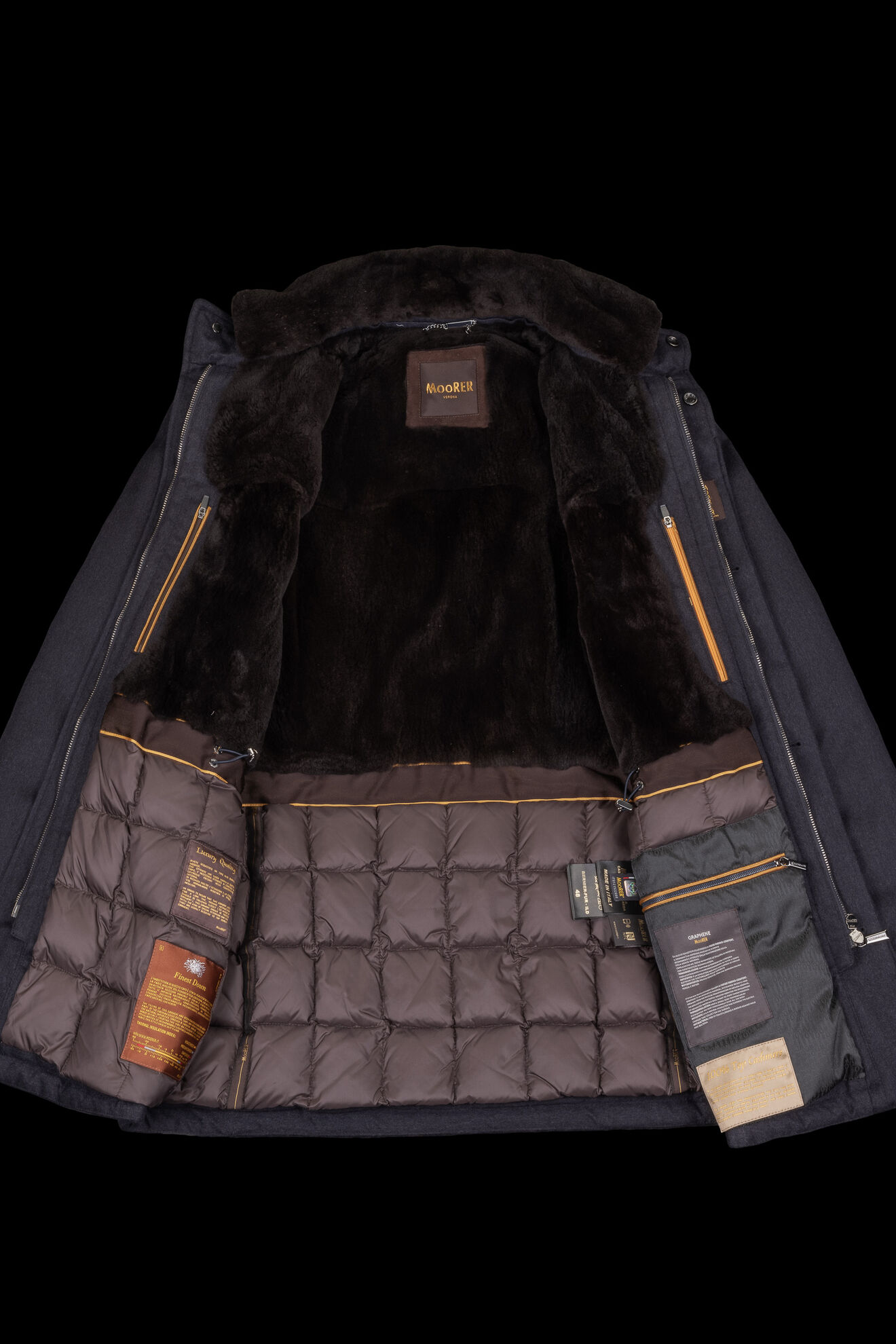 Moorer BERNIER-FUR-ILD BLU GREY