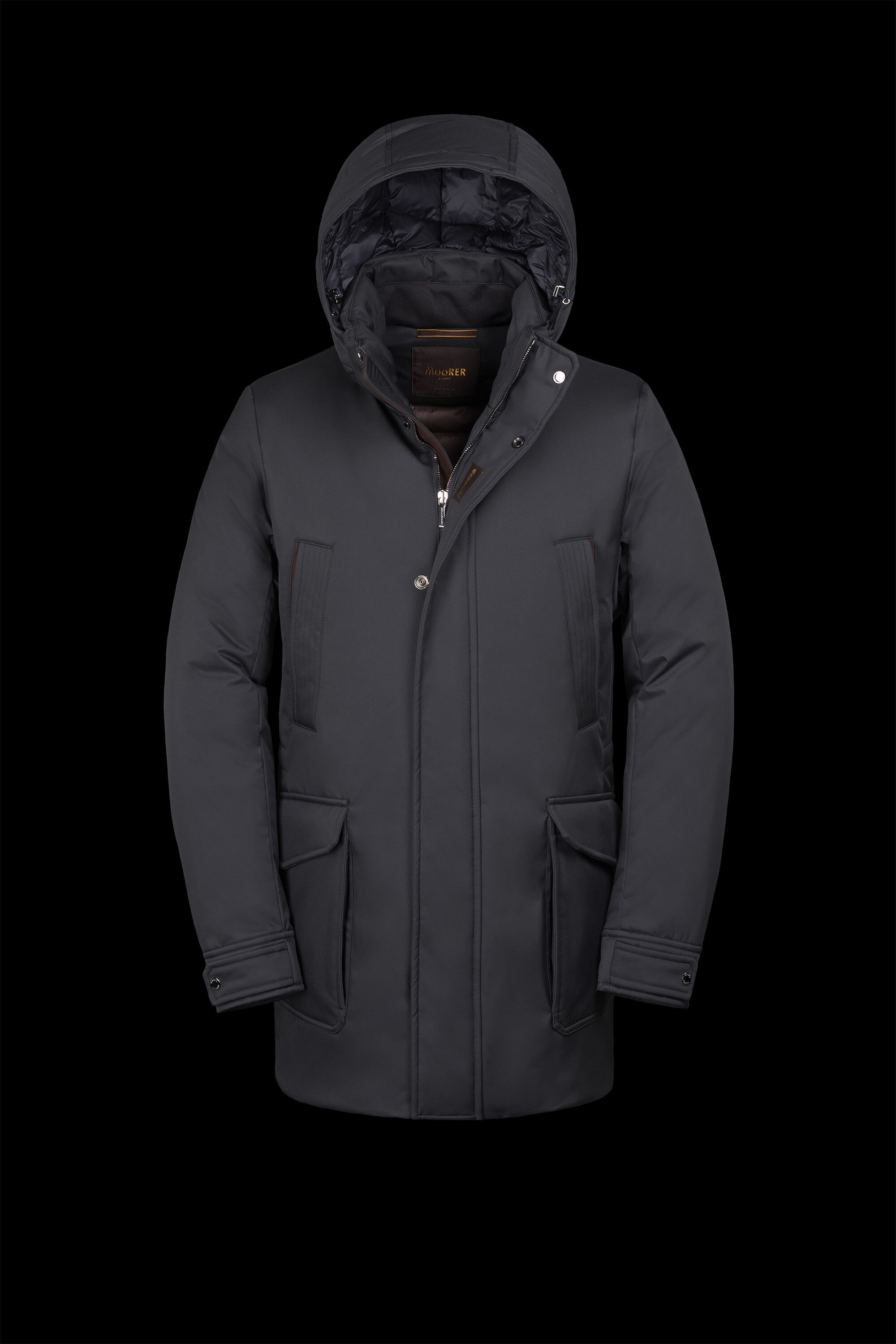 タグ付属★極美品★MOORER★ヤンマイエン★ロングダウンコート★グレー 送料無料】ダウンコート レディース 超ロングダウンコート