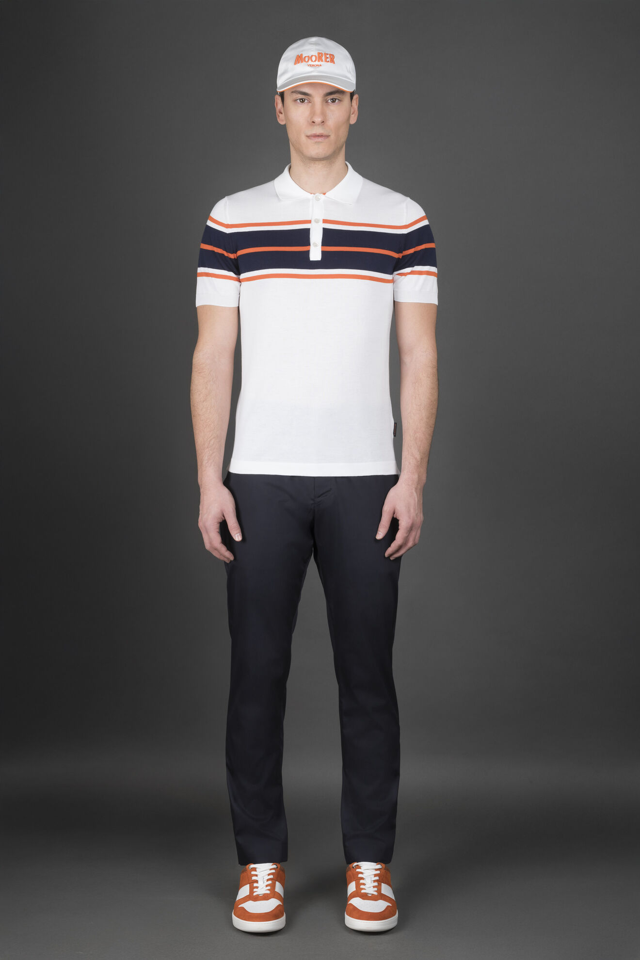 Moorer ACAYA-CRE BIANCO/NAVY