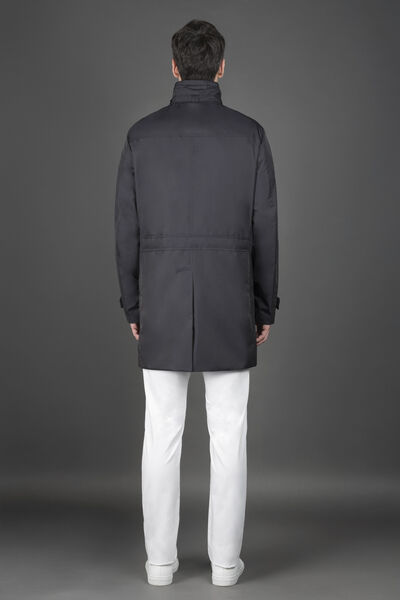 SC-MORANDI-KM in BLU: Luxury Italian Coats for Men | MooRER® 