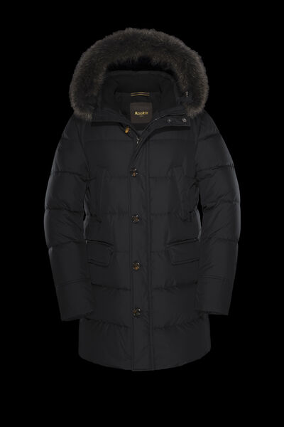 BARBIERI-WK in NERO: Luxury Italian Parka for Men | MooRER®