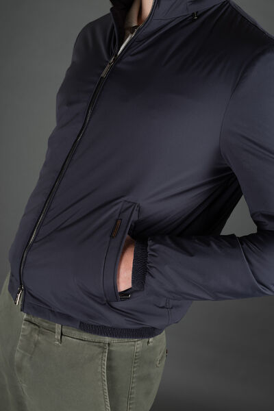 STAZIO-SKT in NAVY: Luxury Italian Bombers for Men | MooRER®
