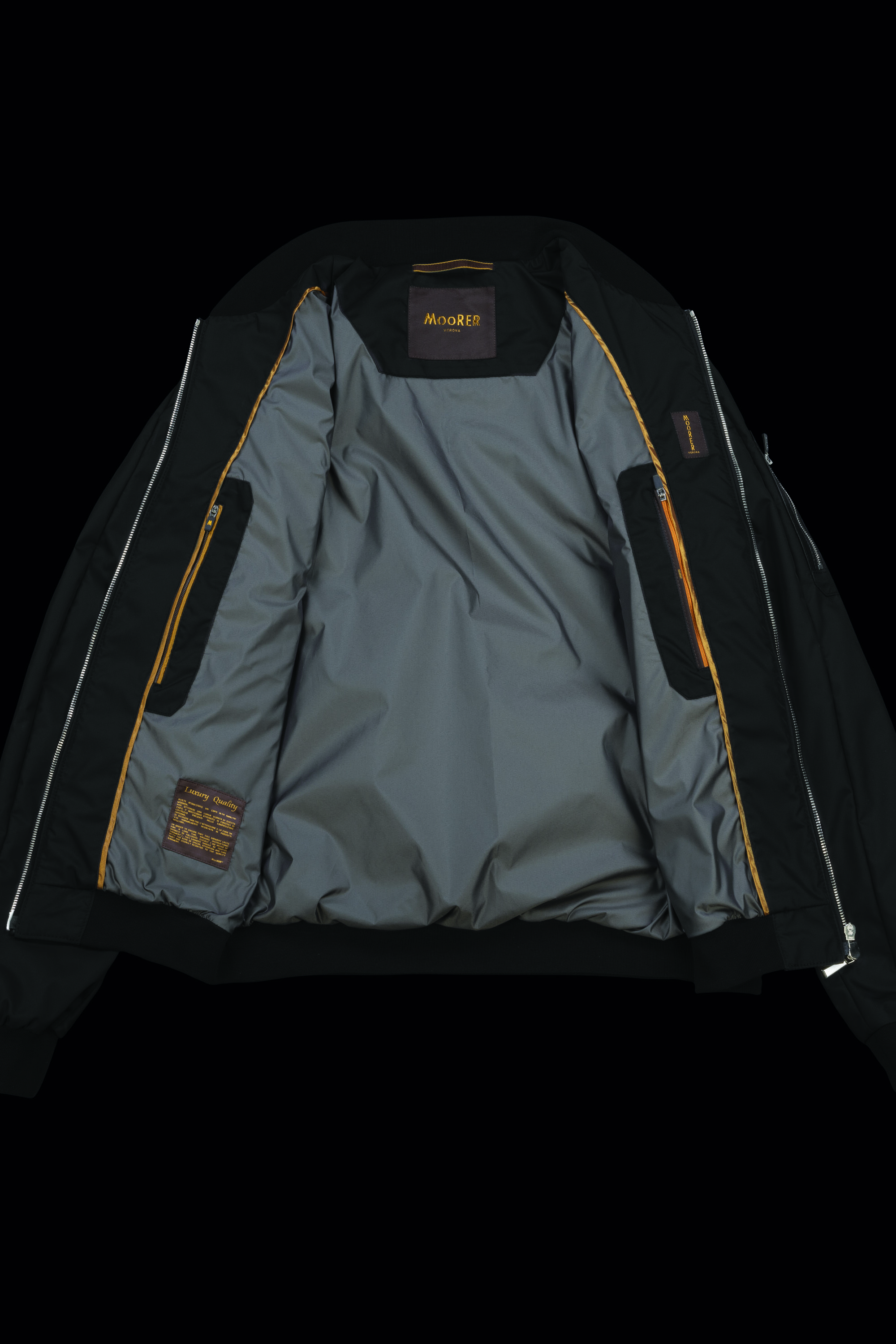 EDISON-PEK（黒）：イタリアで生まれた、ラグジュアリ ジャケット