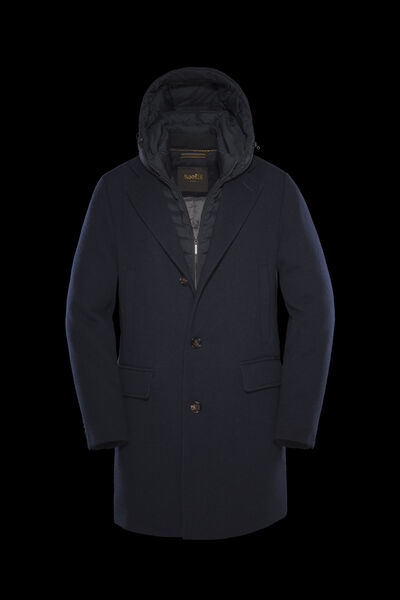 MITCHEL-MRW in NAVY: Luxury Italian Coats | MooRER® 