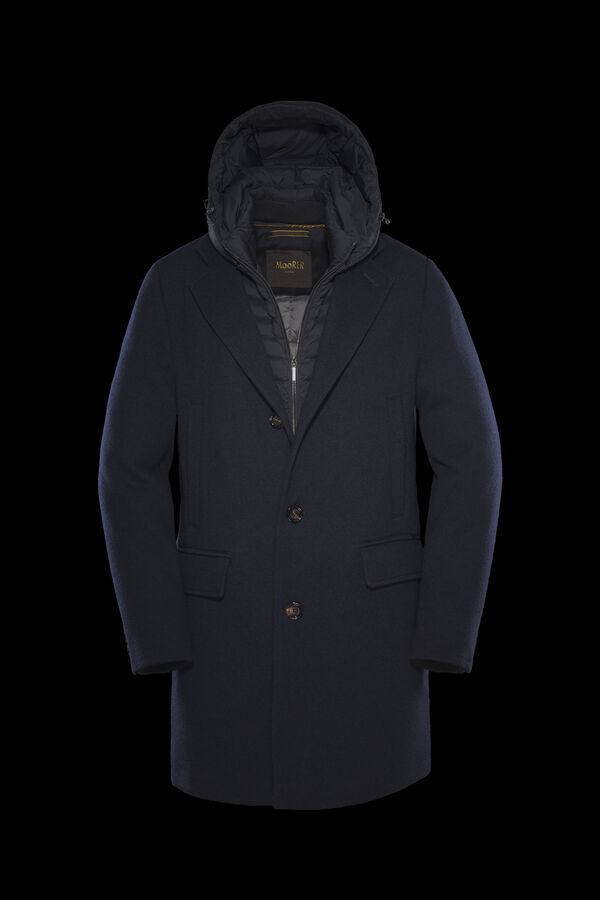 MITCHEL-MRW in NAVY: Luxury Italian Coats | MooRER®