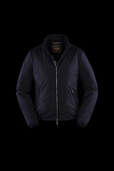STAZIO-SKT in NAVY: Luxury Italian Bombers for Men | MooRER®