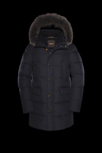 BARBIERI-WK in BLU: Luxury Italian Parka for Men | MooRER®