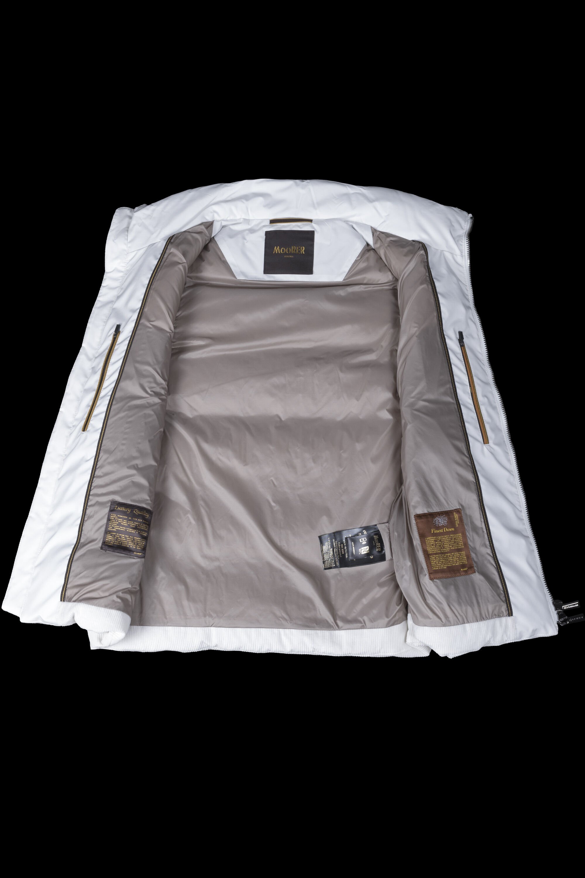 VANIO-VH（BIANCO）：イタリアで生まれた、ラグジュアリ ベスト | MooRER®