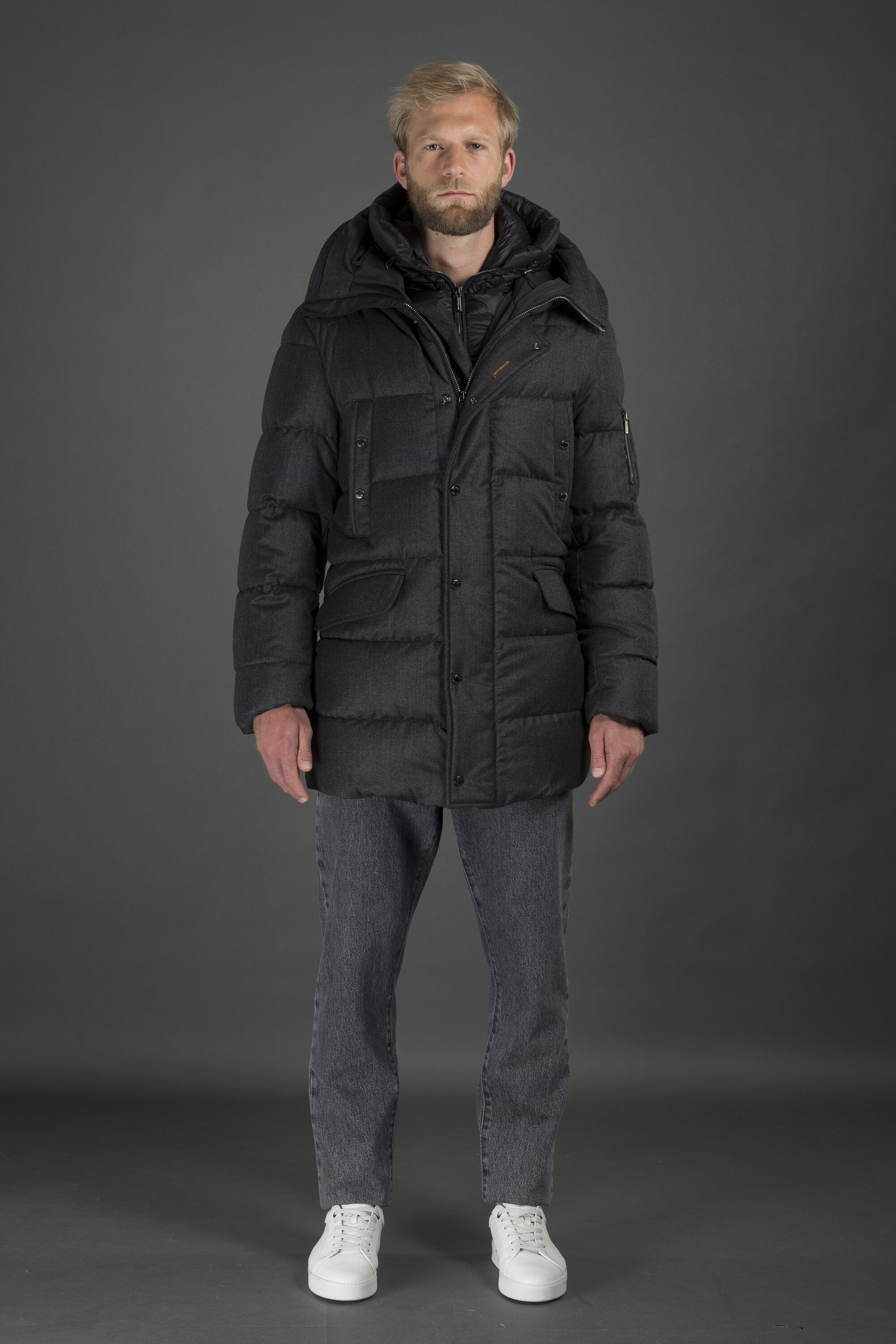 GRIMA-FFL in ANTRACITE: Luxury Italian Jackets for Men | MooRER®