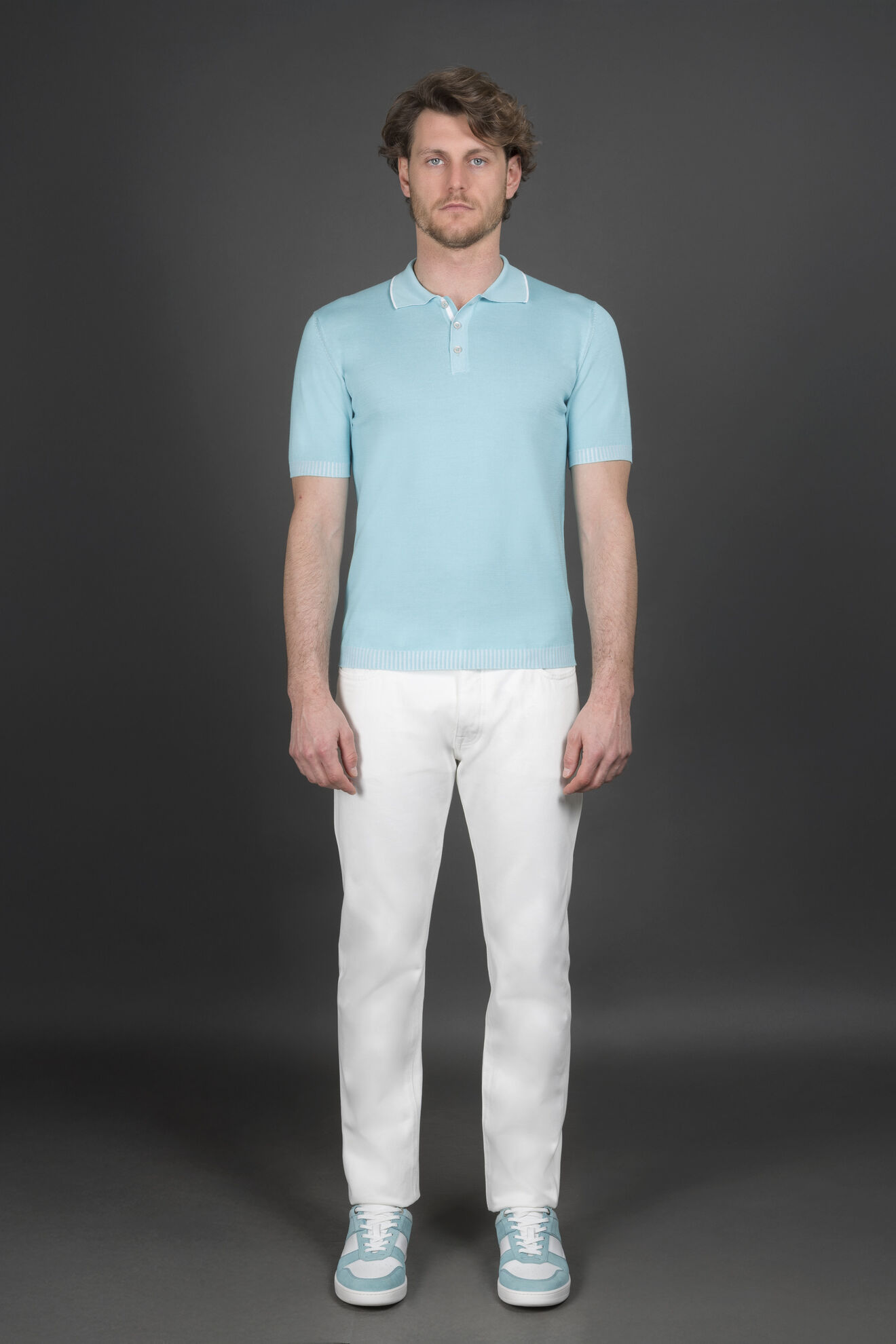 Moorer ADOLFO-SIC CARRIBEAN TURQUOISE/BIANCO