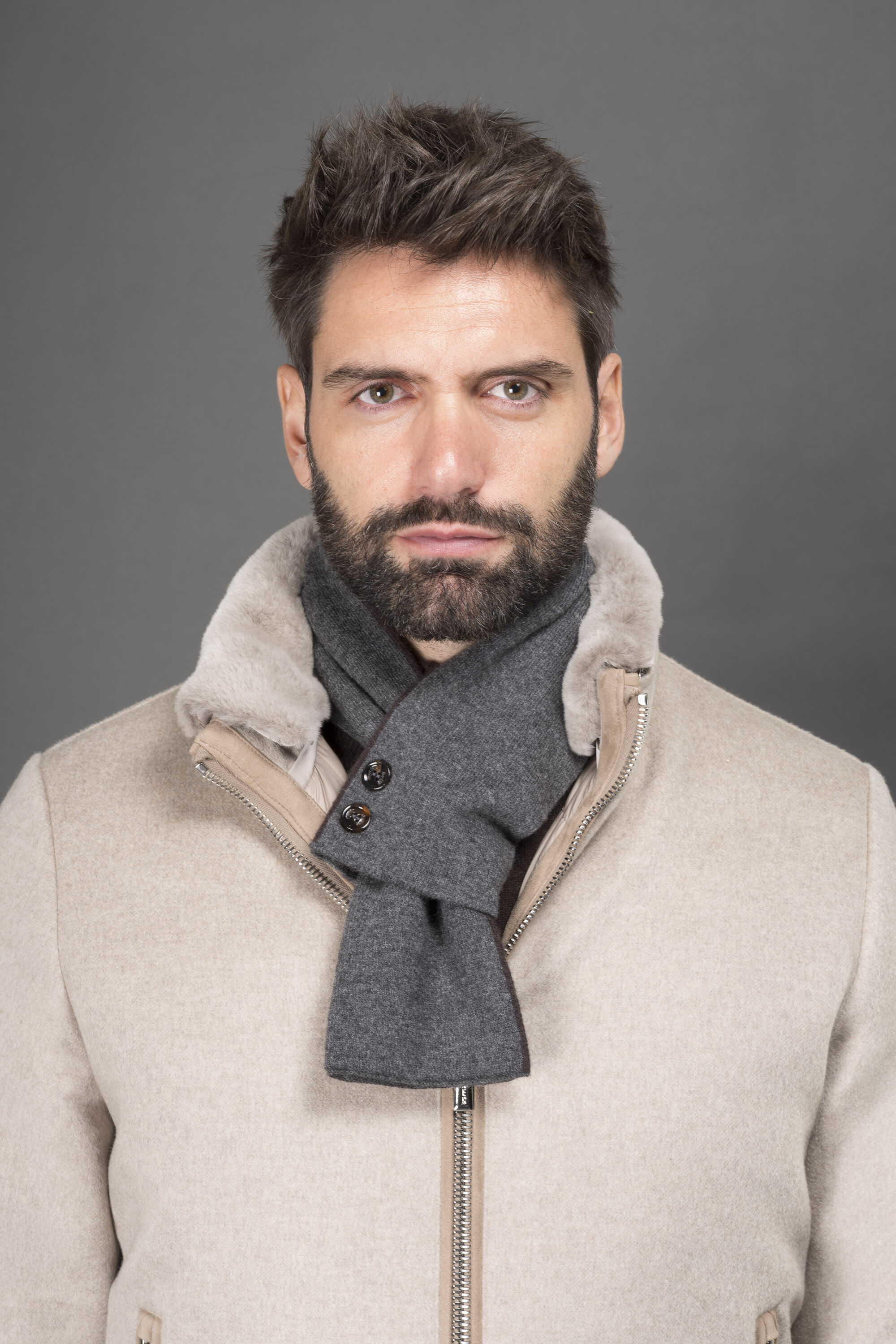 FINAL 　マフラー　手袋　アクセサリー メンズ 高級アクセサリー：ウールマフラー＆レザー手袋 | MooRER®