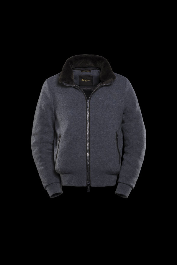 BELLATI-MRW in DARK GREY: Luxury Italian Bombers for Men | MooRER®