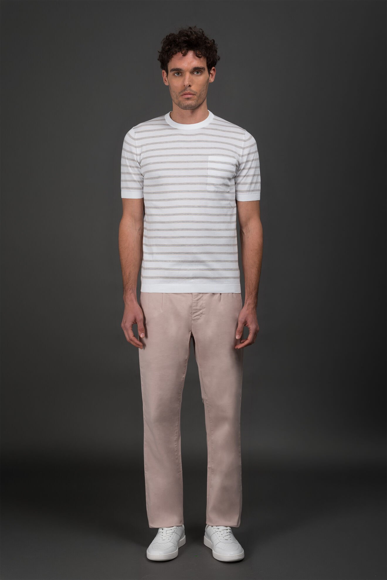 Moorer ESMUND-SIJ KINGSTONE WHITE/LIGHT GREY/GRENADA SAND