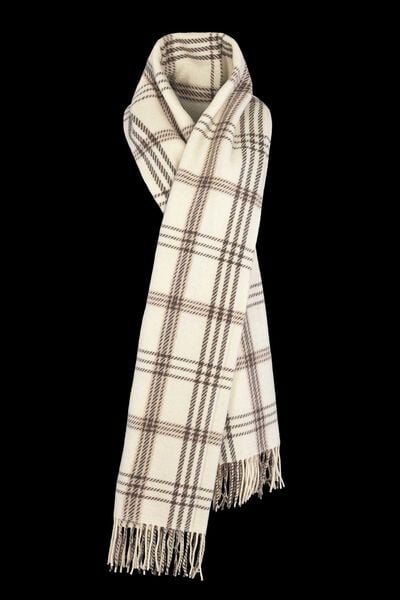 LILU-SCD en BLANCHE Gants et Écharpe de Luxe pour Femme MooRER®