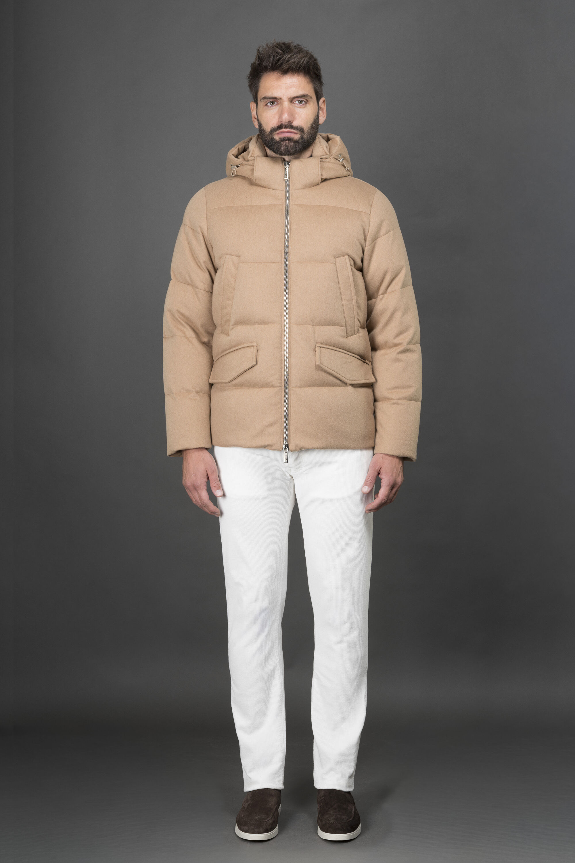 VALLS-CA3 in CAMEL: Luxury Italian Jackets for Men | MooRER®