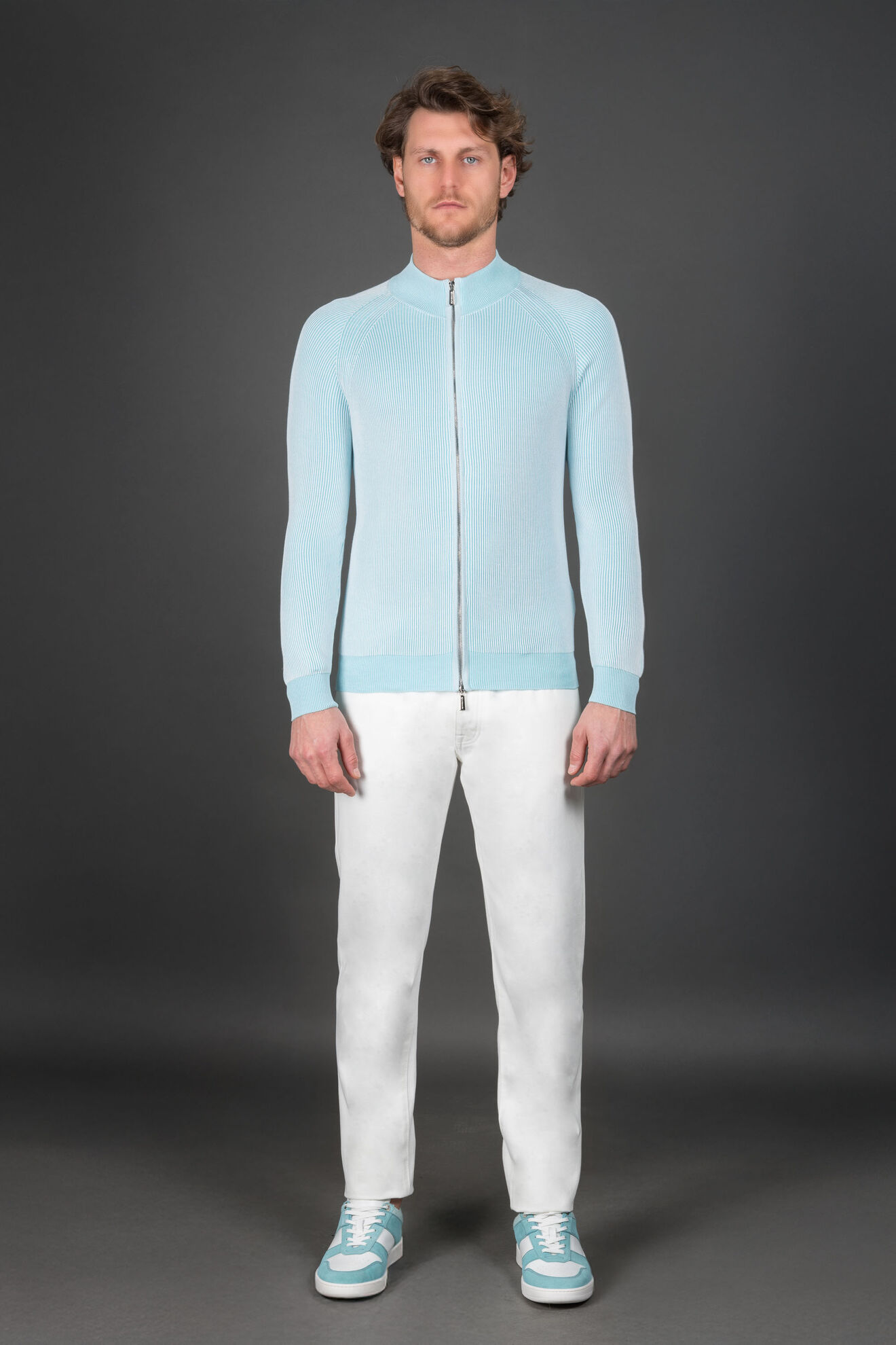 Moorer DEAN-SIA KINGSTONE WHITE/CARIBBEAN TURQUOISE