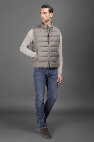OLIVER-L in BEIGE: Luxury Italian Vests for Men | MooRER®