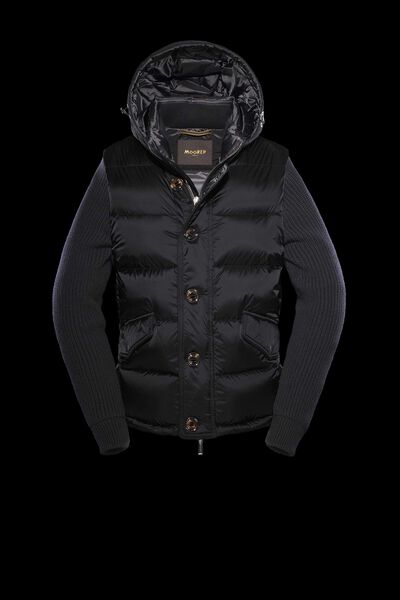 FOSCOLO-SHM in BLACK: Luxury Italian Bombers for Men | MooRER®