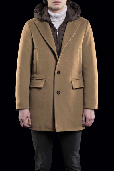 MITCHEL-LE in CAMEL: Luxury Italian Coats | MooRER® 