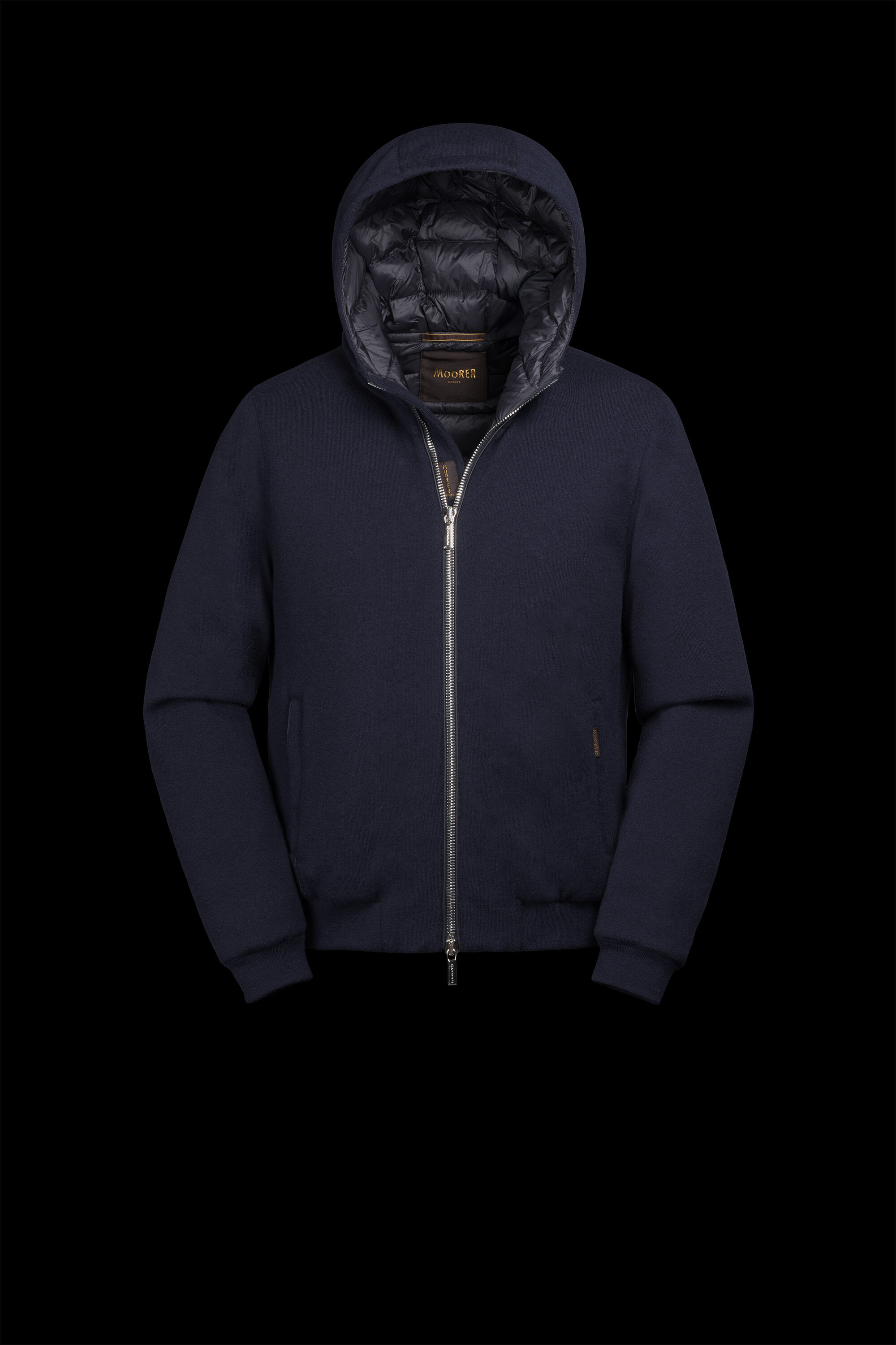 BRIGNO-MRW in NAVY: Luxury Italian Bombers for Men | MooRER®