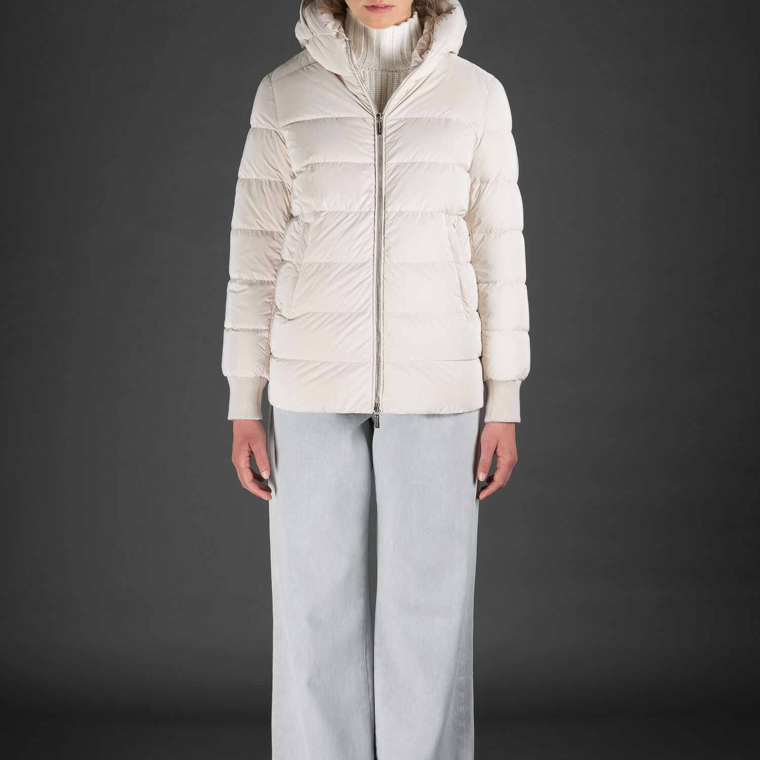 Giacca Capispalla Moorer FABULA-Y In SABBIA: Giacche Di Lusso Da