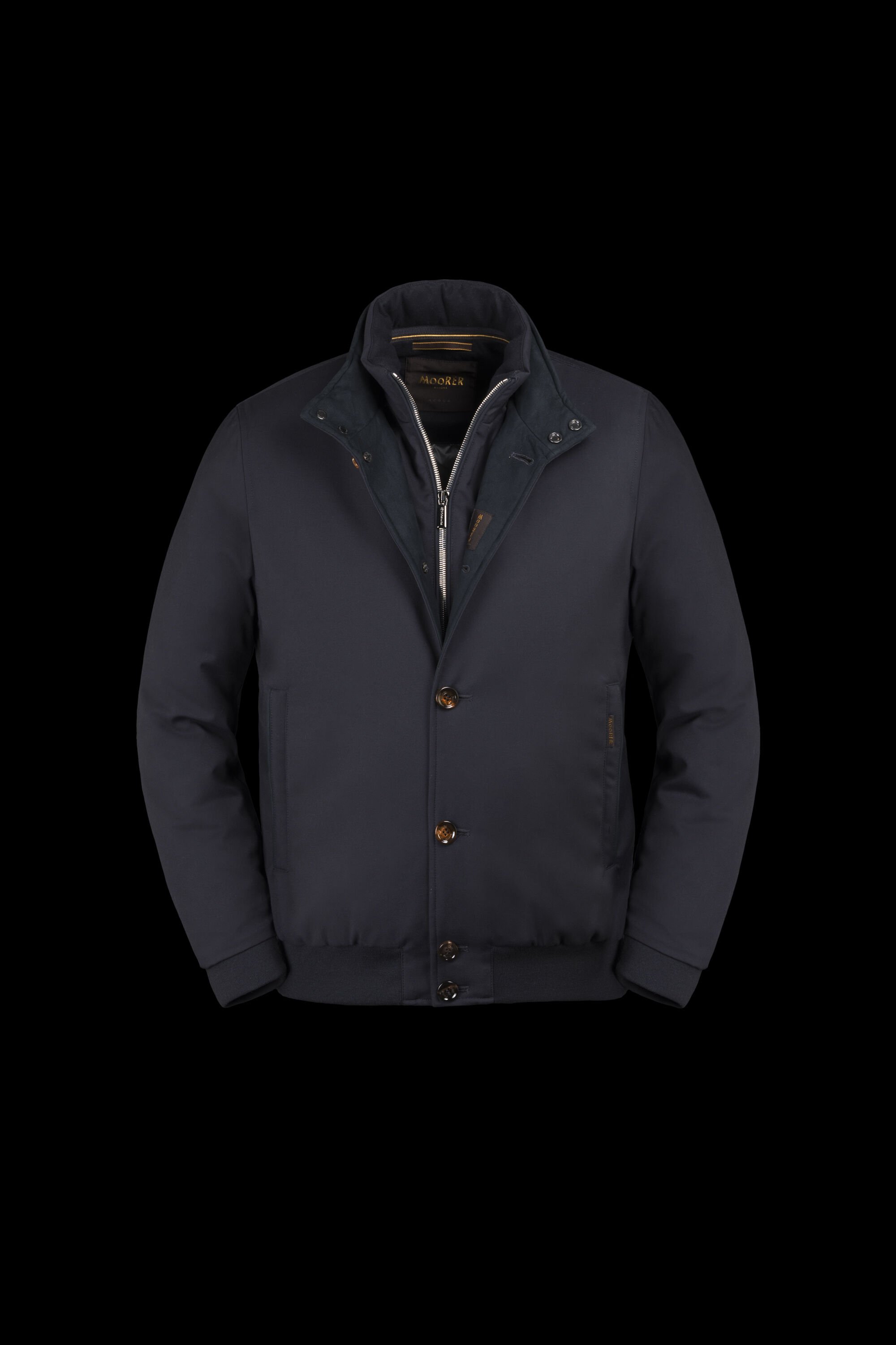 JANOS-PUM in DARKBLU: Luxury Italian Bombers for Men | MooRER®