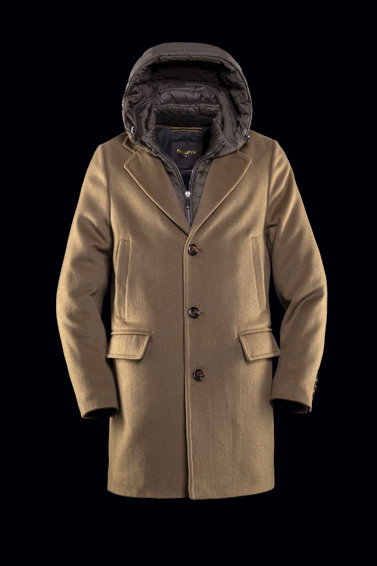 MITCHEL-LE in CAMEL: Luxury Italian Coats | MooRER® 