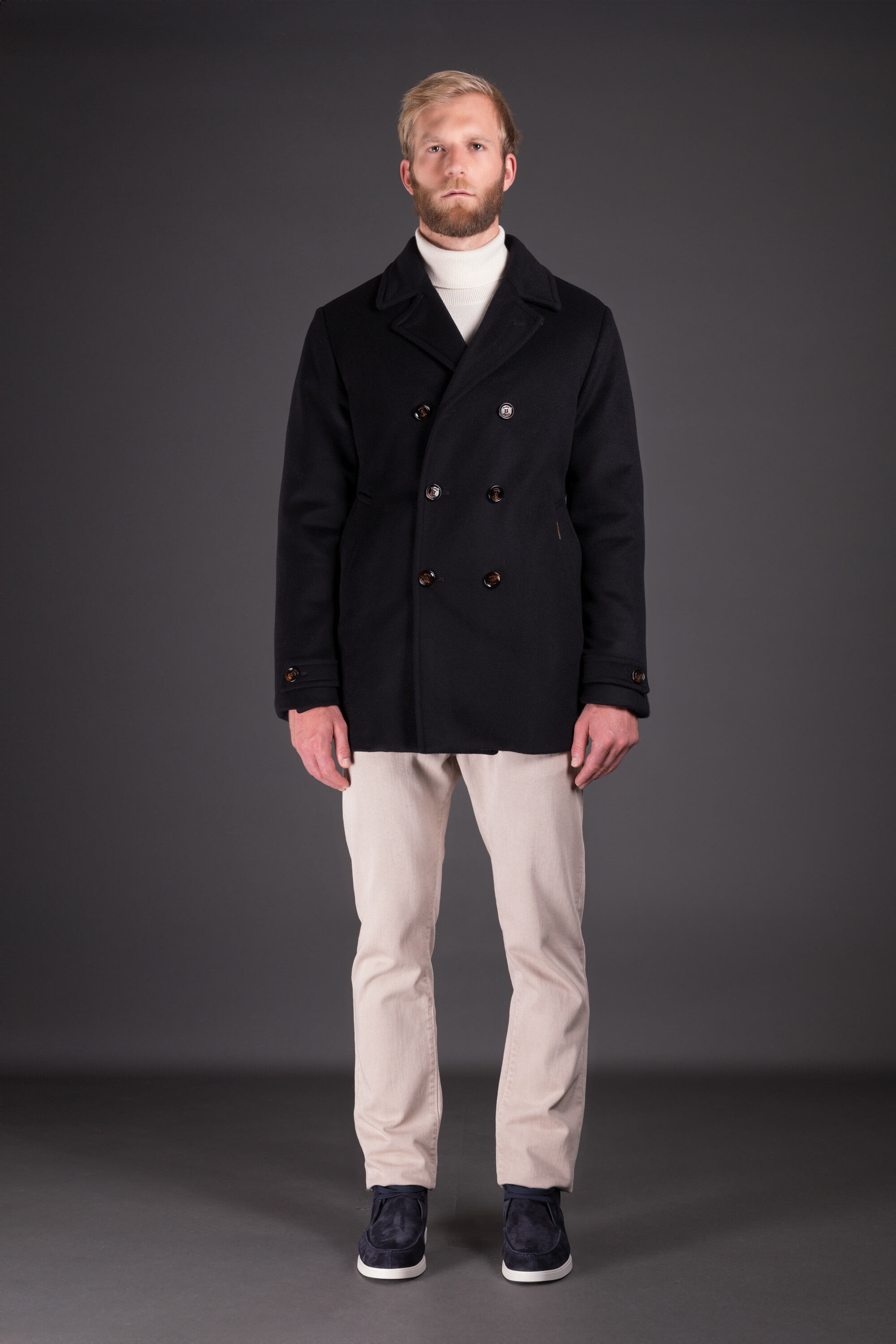 BOLGI-LE（NAVY）：イタリアで生まれた、ラグジュアリ ジャケット