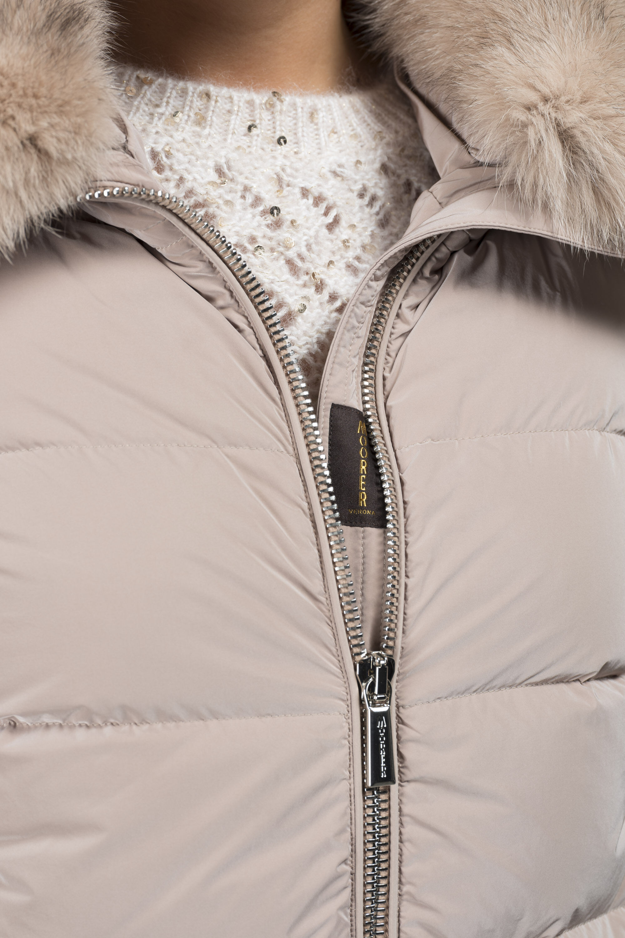 DORADO-FUR-OS in NOCCIOLA: Luxury Italian Jackets for Women