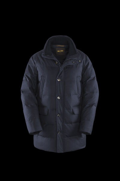 BARBIERI-LL in BLU: Luxury Italian Parka for Men | MooRER®
