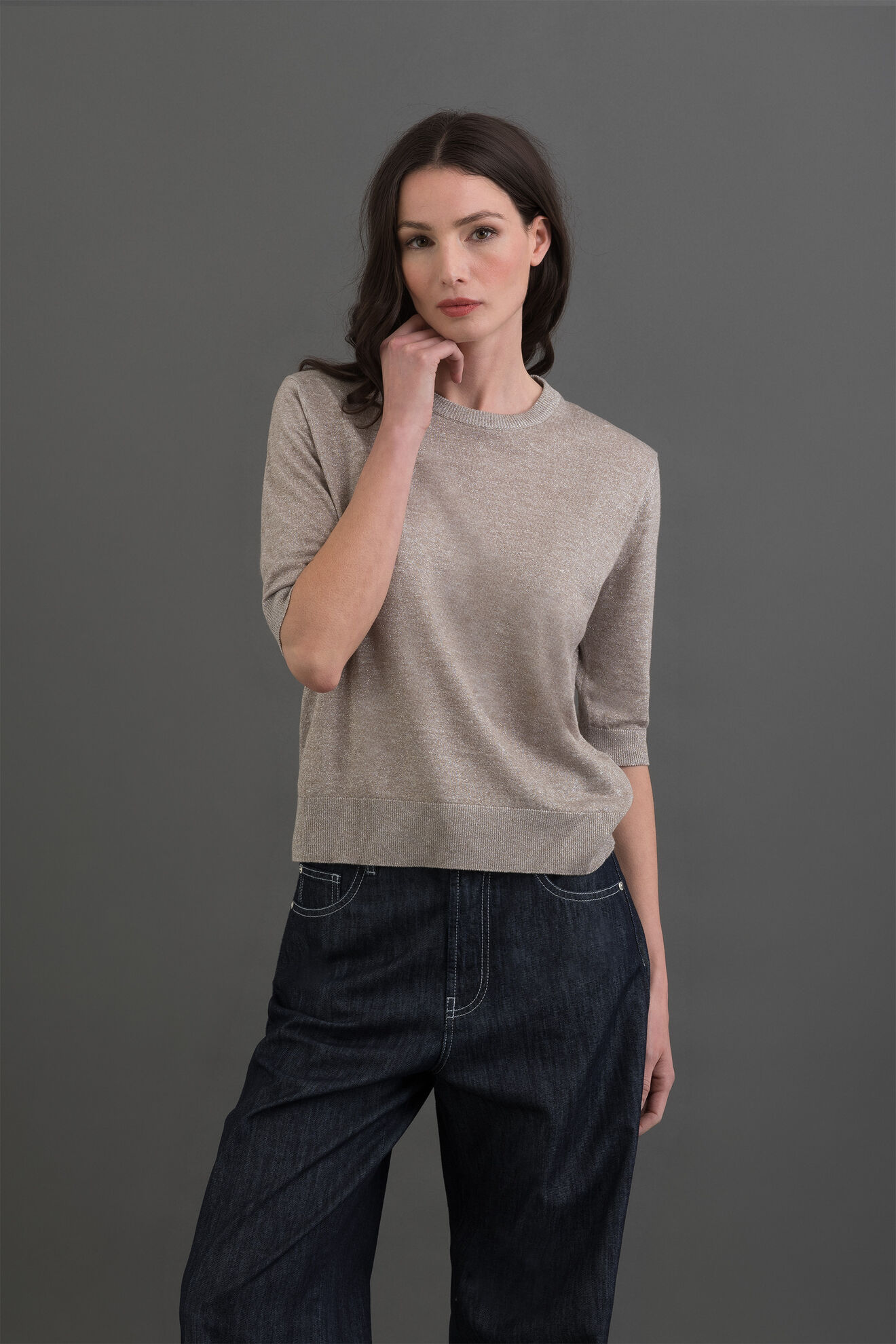 Moorer ARLETTE-FLX TAUPE/BIANCO