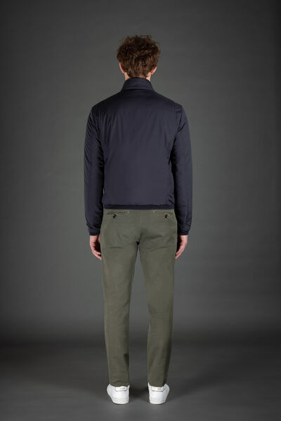 STAZIO-SKT in NAVY: Luxury Italian Bombers for Men | MooRER®