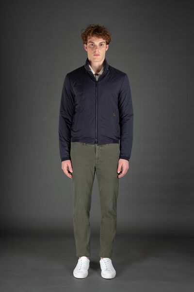 STAZIO-SKT in NAVY: Luxury Italian Bombers for Men | MooRER®